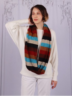 Jersey Loop Strips Print Scarf